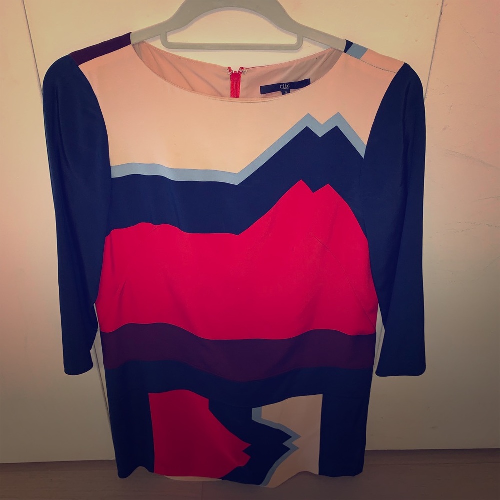 Tibi silk long sleeve dress